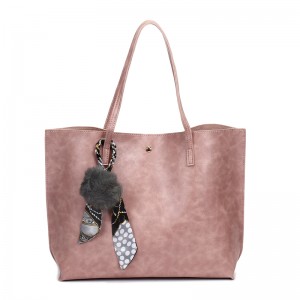 HD0823--女性のための工場直接販売ピンク野菜PUレザーショッピングバッグ